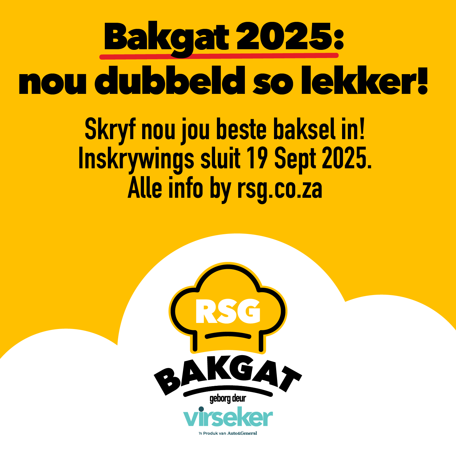 RSG en Virseker se Bakgat-beskuitkompetisie vanjaar dubbeld so groot!