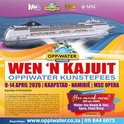 OPPIWATER: WEN ‘N KAJUIT VIR TWEE!