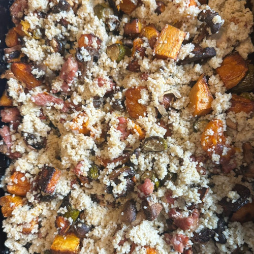 Willie se koeskoes met spek en botterskorsie