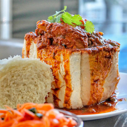 Dewald se tradisionele Dewie (Durban Bunny Chow)